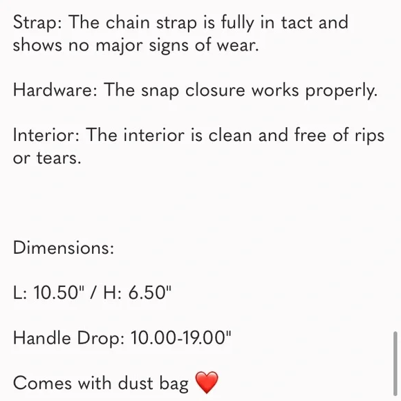 💎 CELEBRITY 💎 LIKE NEW CHANEL double chain Striking bag - Picture 14 of 14